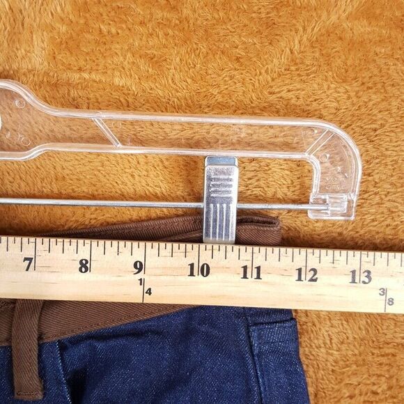 WE WORE WHAT Womens Jeans Size 24 Dark Wash Straight Leg Colorblock Icon - Picture 6 of 10